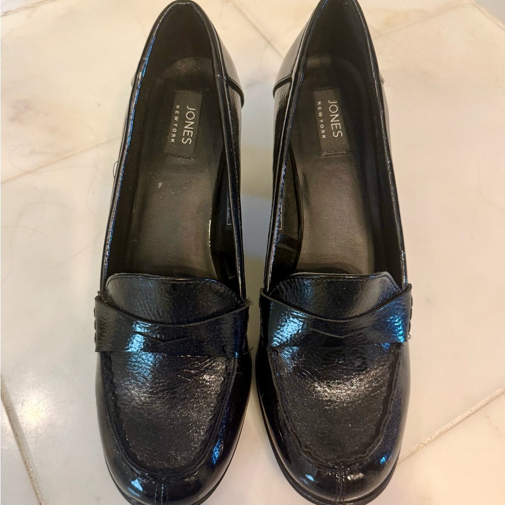 Jones New York Black Patent Loafers